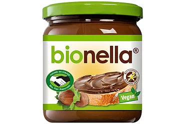 Ein Packshot eines Glases bionella.