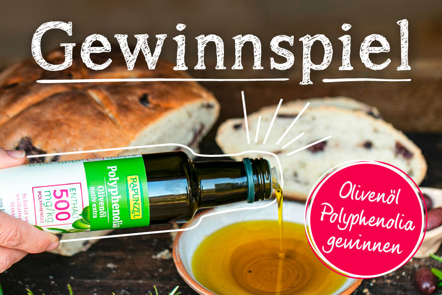 Das Olivenöl Polyphenolia Gewinnspiel von Rapunzel Das Olivenöl Polyphenolia Gewinnspiel von Rapunzel