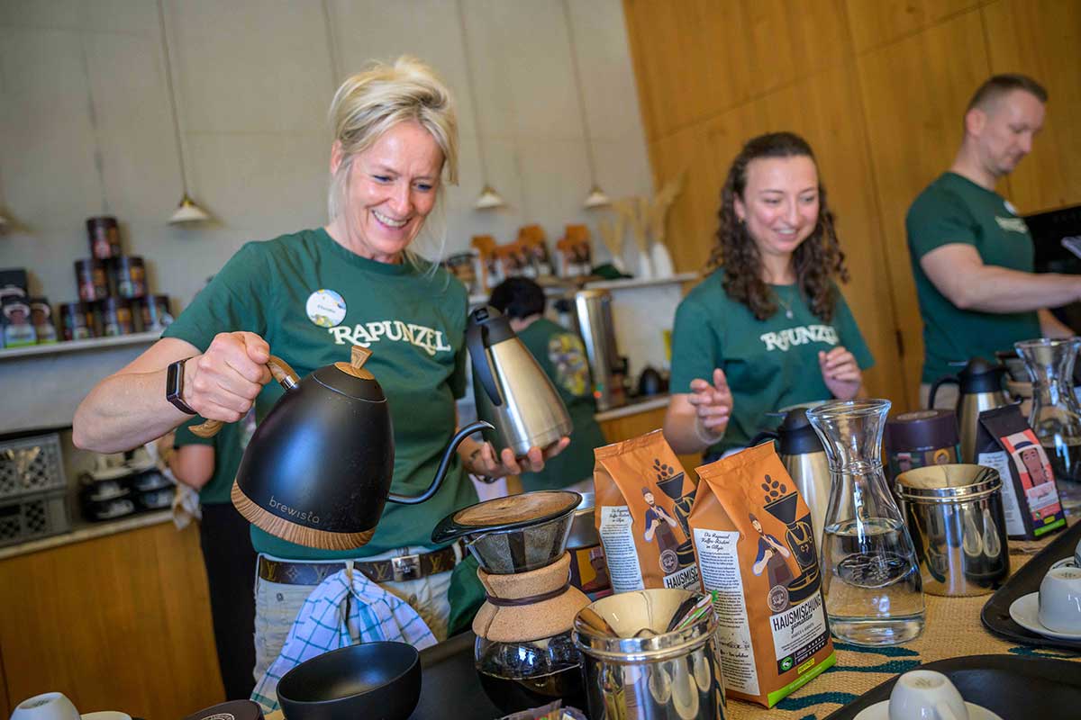 Kaffeetasting mit den Rapunzels - lecker und ein voller Erfolg